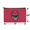Power Rangers Red Ranger Helmet Makeup Cosmetic Bag Organizer Pouch - 4 of 4