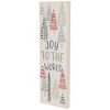 Northlight Lighted Joy to the World Pine Tree Christmas Wall Art - 19.75" - 4 of 4