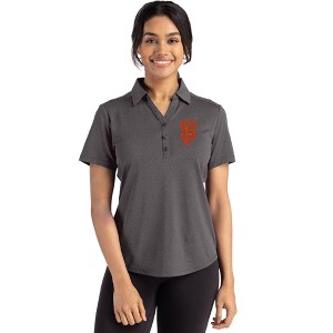 San Francisco Giants Cutter & Buck Forge Eco Stretch Recycled Womens Short Sleeve Polo - 1 of 1