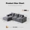 MonCamel 108" Cloud Sectional Couch with L-Shape Chaise, Left-right interchangeable,Modern Modular Sofa with Deep Seat, Upholstered Couches - 4 of 4