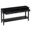 Whisen Contemporary 3-Drawer Console Table with 1 Shelf - 4 of 4