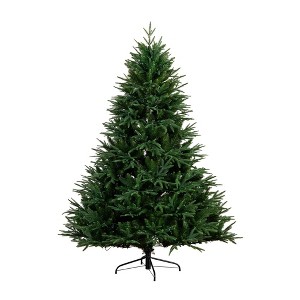 Nearly Natural 6' Pre-lit Edmonton Fir Artificial Christmas Tree with Multicolor LED Lights - 1 of 4