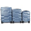 Mirage Luggage Maggie ABS Hard shell Lightweight 360 Dual Spinning Wheels Combo Lock 28" 24", 20" 3 Piece Luggage Set - 2 of 4
