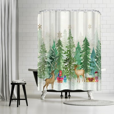 Magic Of Christmas by PI Creative Holiday Collection Shower Curtain - Americanflat