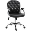 CAVINAS Adjustable Height Swivel Office Chair,PU Leather Desk Chair with Padded Armrests for Work Study Vanity - 2 of 4