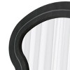 SEVOBAL Full Length Mirror with Flannel Fabric Wave Design Stand or Wall Mount for Bedroom Living Room, Black, 63"*24"*2.6" - 2 of 4
