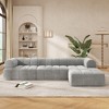 122" Modern L-Shaped Sectional Sofa with High-Density Foam, Chaise Lounge, Fully Assembled Right-Hand Facing, No Assembly Needed - 2 of 4