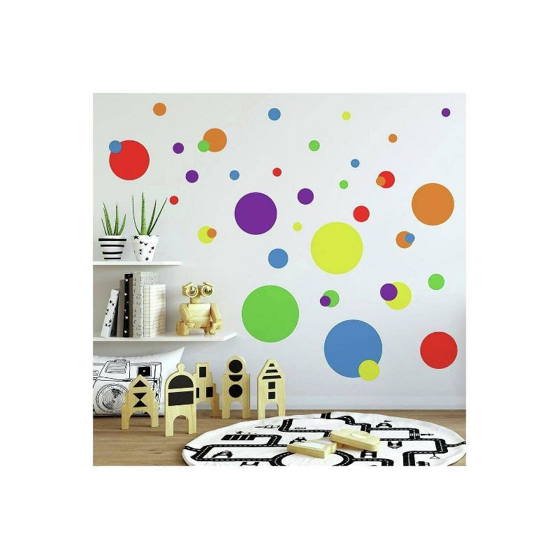 Just Dots Primary Peel and Stick Wall Decal - RoomMates, 3 of 6