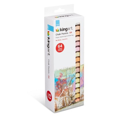 KINGART Chalk Pastels 64 pc