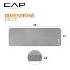CAP Barbell High Density Exercise Yoga Mat with strap 68"x24" 12mm - Gray - 4 of 4