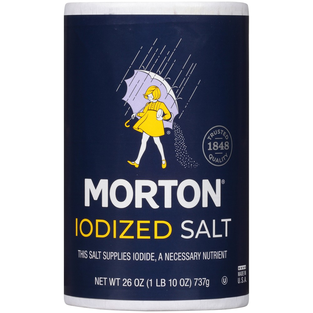 UPC 024600010030 product image for Morton Iodized Salt - 26oz | upcitemdb.com