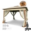 Outdoor 11x11Ft Pop Up Gazebo Canopy With Removable Zipper Netting,2-Tier Soft Top Event Tent,Suitable For Patio Backyard Garden Camping Area - 3 of 4