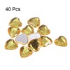 Unique Bargains Craft Embellishments Acrylic Heart Rhinestone Flat Back Gems 40 Pcs - 3 of 4