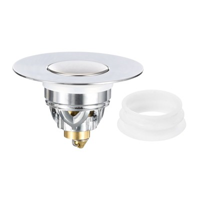 Unique Bargains Stainless Steel Anti-Backflow with Protective Cover Drain Stopper