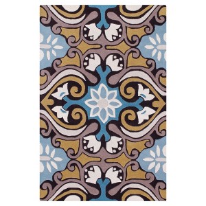 Ever Area Rug - Blue/Brown (6