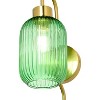 32" Otto Retro Wall Sconce Green - River of Goods: Brushed Gold-Finish, LED Compatible, UL Listed - 3 of 4