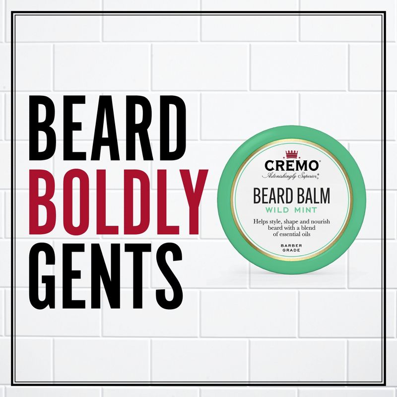 Cremo Styling Beard Balm Mint Blend - 2oz, 4 of 10