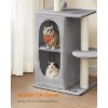 Cat Tree Tower with 2 Caves for Multi-Cat Households, Kittens, Scratching Posts - 2 of 4
