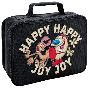 Ren And Stimpy Happy Happy Joy Joy Insulated Soft Sided Lunch Box - 1 of 4