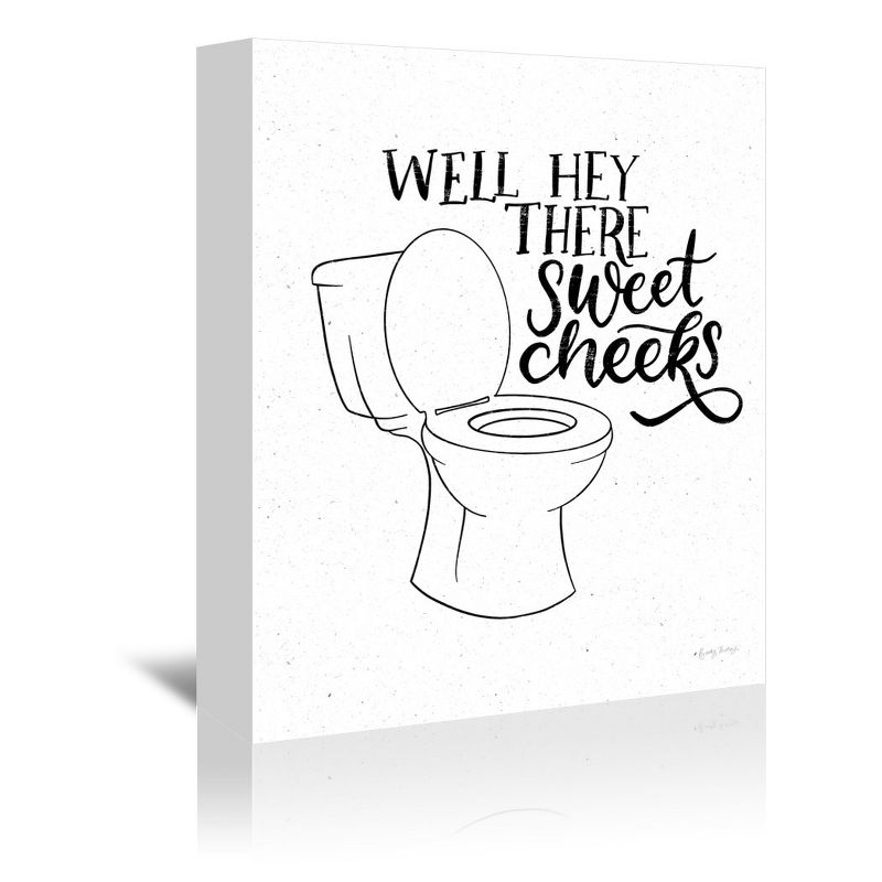 Americanflat Minimalist Motivational Bathroom Puns Iii By Becky Thorns Canvas, 1 of 7