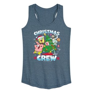 Women's - SpongeBob SquarePants - Christmas Crew Graphic Racerback Tank - 1 of 4