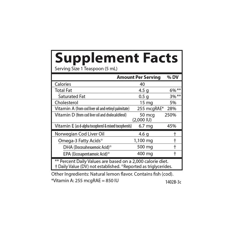 Carlson - Super D Omega-3, 2000 IU (50 mcg) Vitamin D3, 1100 mg Omega-3s, Norwegian, Wild Caught, Lemon, 4 of 5