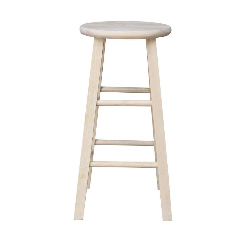 Round Top Barstool Unfinished - International Concepts, 3 of 10