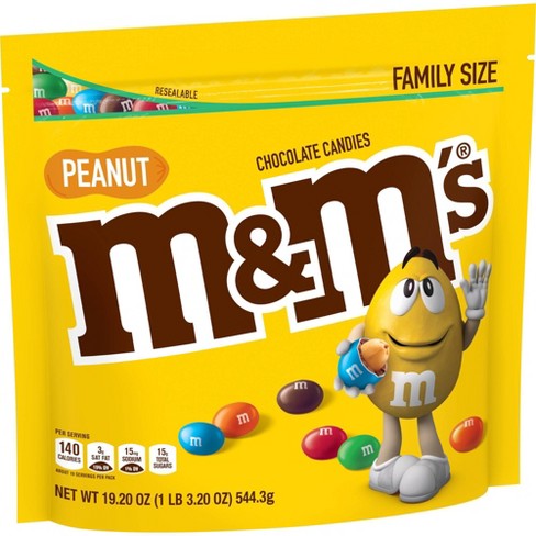 M M S Peanut Family Size Chocolate Candies 19 2oz Target