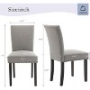 Acekool Upholstered Dining Chairs, Fabric Parsons Chair with Nailhead Trim, Wood Legs, Modern Accent for Dining Room/Kitchen - 2 of 4
