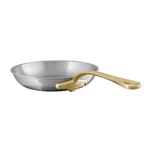 Mauviel M'Cook B 5-Ply Polished Stainless Steel Frying Pan With Brass Handle, 10.2-in, Made In France - 1 of 4