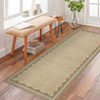 Indoor Modern Washable Area Rugs with Scalloped Print, Ultra Thin Non Slip Throw Carpet for Bedroom Living Room - 2 of 4