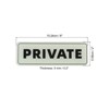 Unique Bargains Acrylic Self-Adhesive Decor Wall Business Private Sign 2 Pcs - 2 of 4