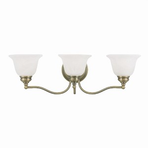Livex Lighting Essex 3 - Light Vanity in  Antique Brass - 1 of 1