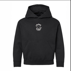 The Juniper Shop SmileyWorld Embroidered Be Good Do Good Smiley Youth Hoodie - XL - Black - 1 of 4