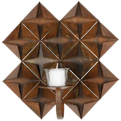 Origami Pillar Wall Decor - Antique Copper - Safavieh