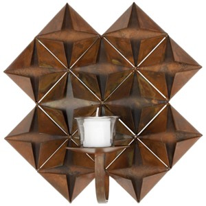 Origami Pillar Wall Decor - Antique Copper - Safavieh - 1 of 3