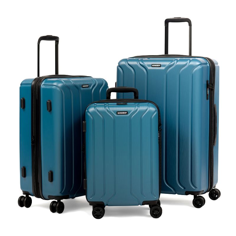 Nonstop New York 3 Piece Set (20" 24" 28") 4-Wheel Luggage Set + 3 packing cubes, 1 of 11