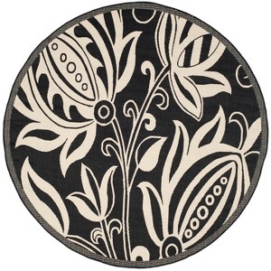 Courtyard CY2961 UV & Stain Resistant Non-Shedding Power Loomed Indoor/Outdoor Rugs - Safavieh - 1 of 4