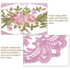 Unique Bargains Retro Lace Embroidered Polyester Placemat 2 Pcs - 3 of 4