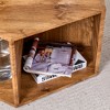 FURNIinspire Coffee Tables Hexagonal MDF Coffee Table with Pattern Stickers Multi Hole Design Large Size for Living Room, Brown, 31.5"*27"*14" - 2 of 3
