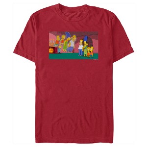 Men's The Simpsons Treehouse of Horror Doppelgangers Scene T-Shirt - 1 of 4