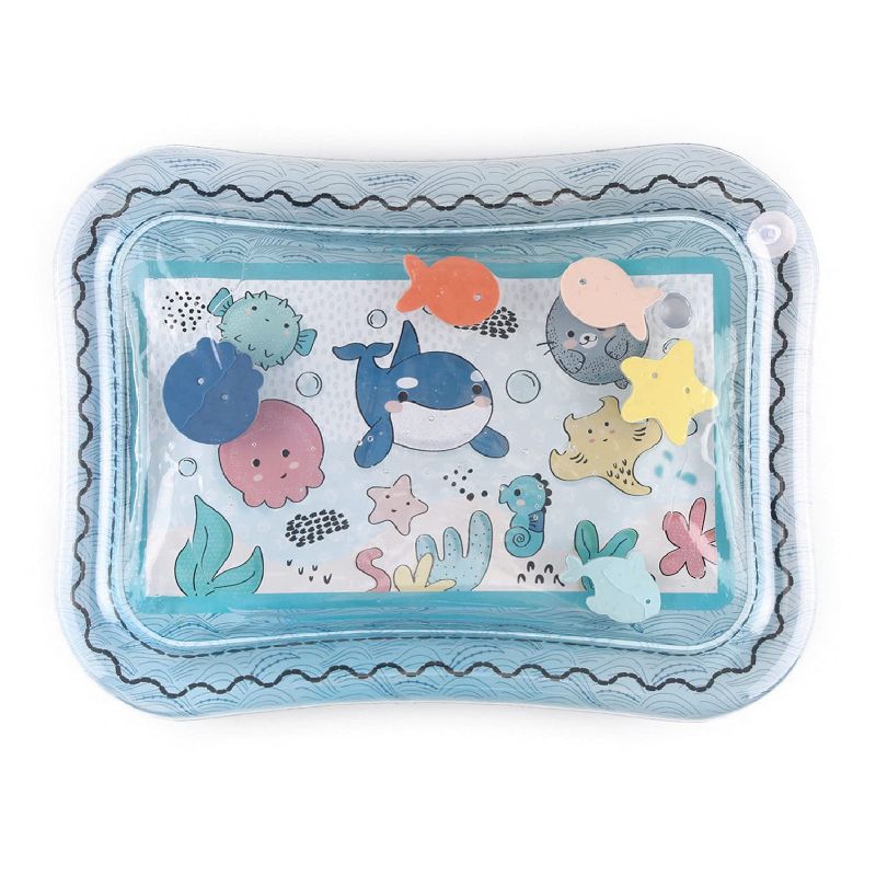 The Peanutshell Sea Life Tummy Time Water Play Mat, Inflatable Sensory Development Toy, 5 of 8