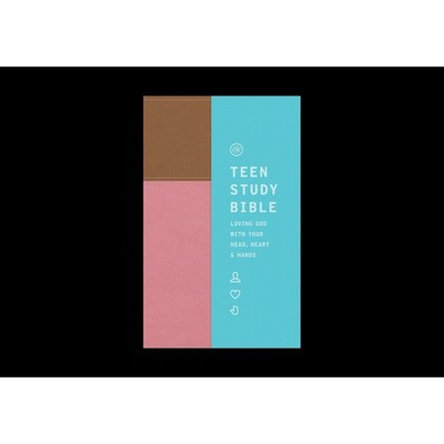 ESV Teen Study Bible (Trutone, Blush/Caramel) - by  Jon Nielson (Leather Bound)