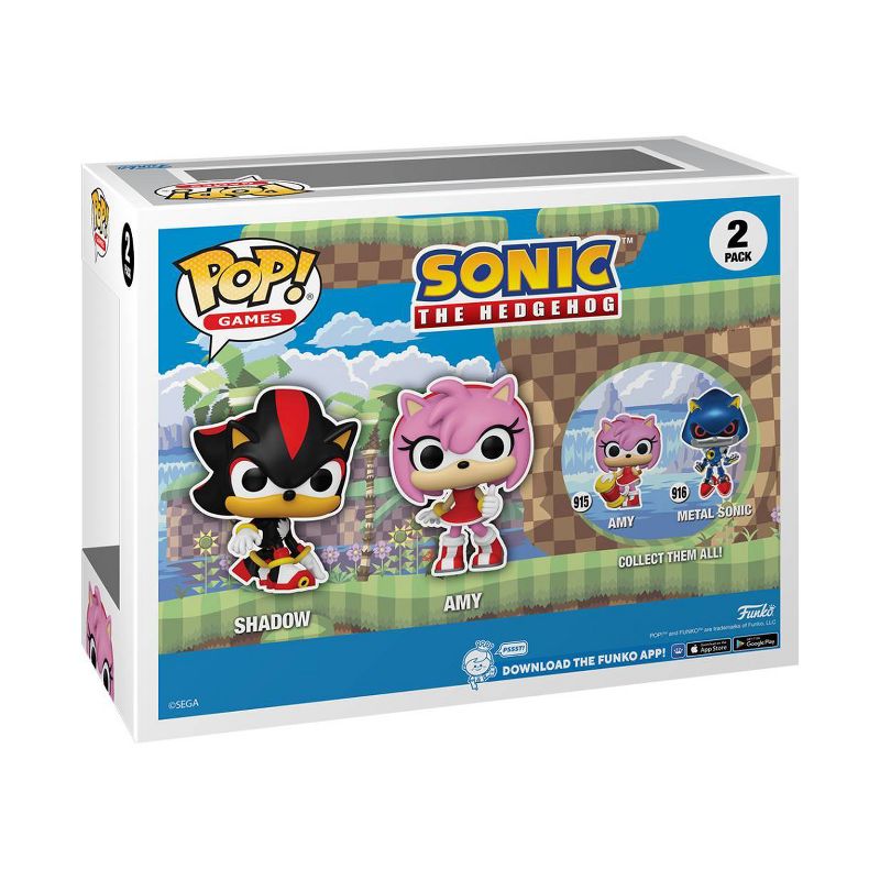 Funko POP! Games: Sonic The Hedgehog Shadow &#38; Amy Rose Figures - 2pk, 3 of 7