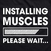 Mens Fitness Tank Installing Muscles Please Wait Tanktop Funny Workout T Shirt - Crazy Dog Men's Tank Top - 2 of 4