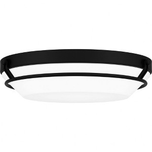 Quoizel Lighting Dunbar 1 - Light Flush Mount in  Matte Black - 1 of 4
