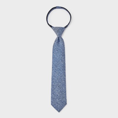 Boys' Woven Zip Necktie - Cat & Jack™ Navy Blue