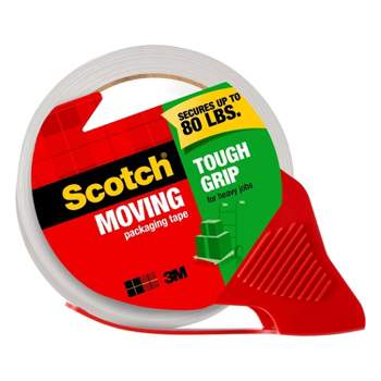 Scotch Tough Grip Moving Tape with Dispenser, 1ct