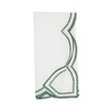 Saro Lifestyle Embroidered Polka Dot Napkin w/ Scallop Edge (Set of 4) - 3 of 4