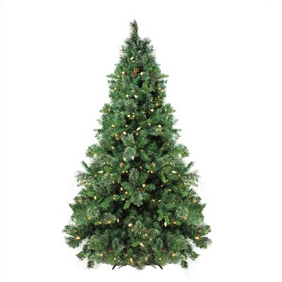 Northlight 7.5' Prelit Artificial Christmas Tree Mixed Cashmere Pine - Warm White LED Lights